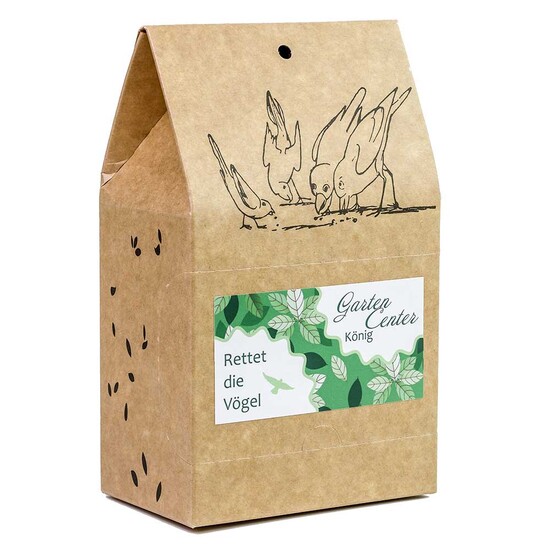 Vogelfutter To-Go - Werbeaufkleber