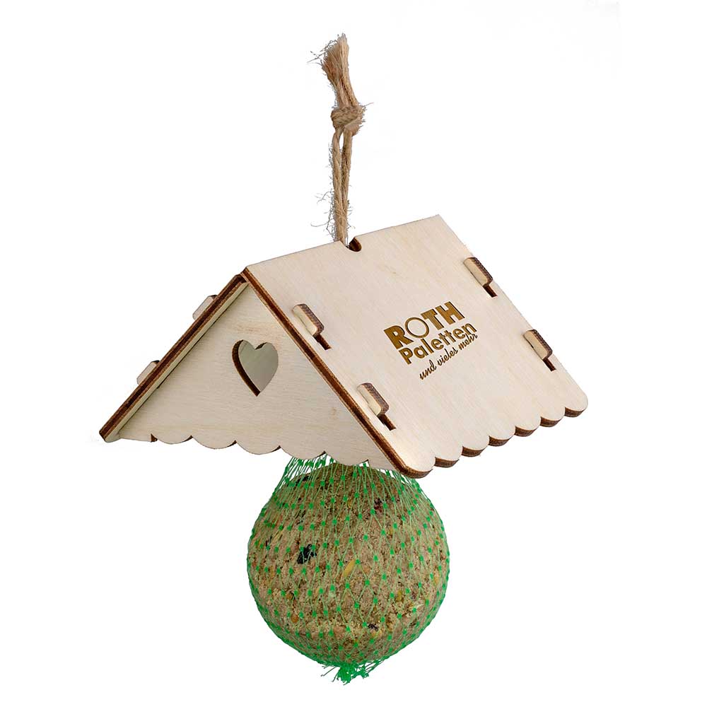 Meisenknödel mit Dach - mit Lasergravur