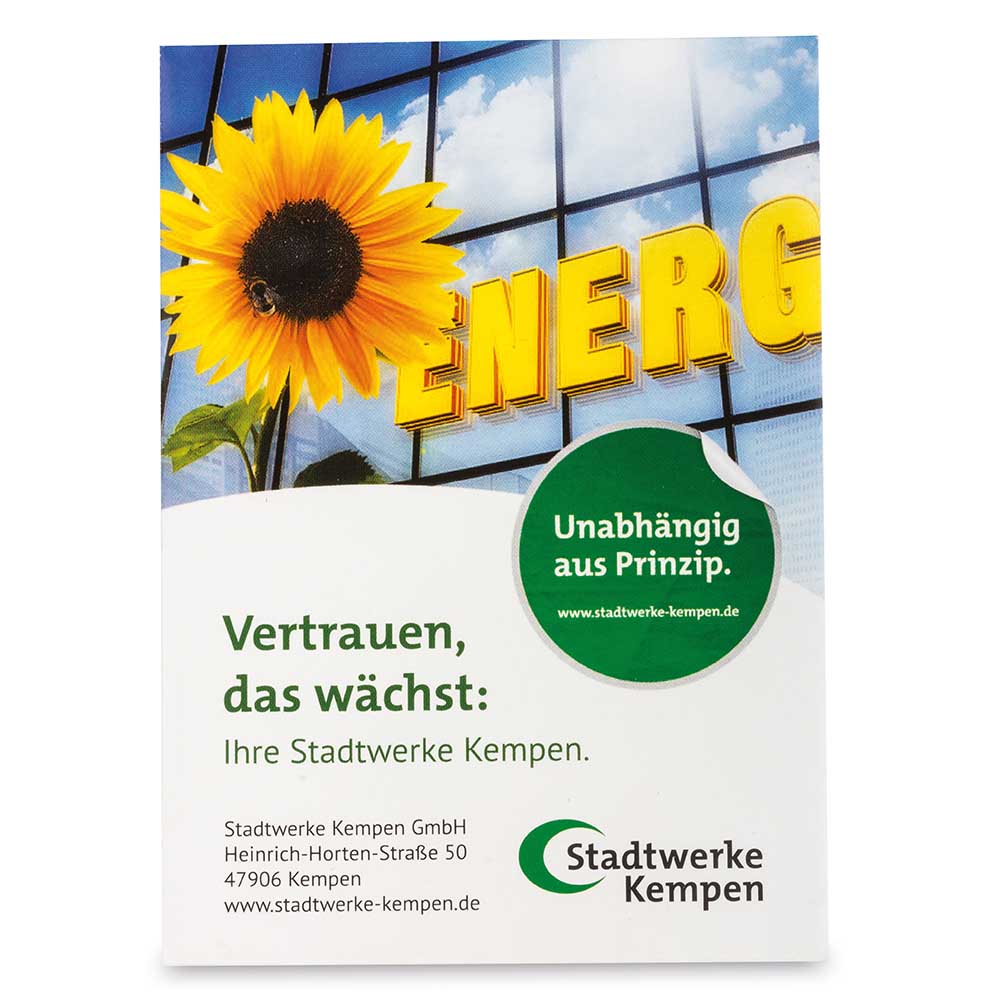 Samentütchen Klein - Standardpapier - Sonnenblumen