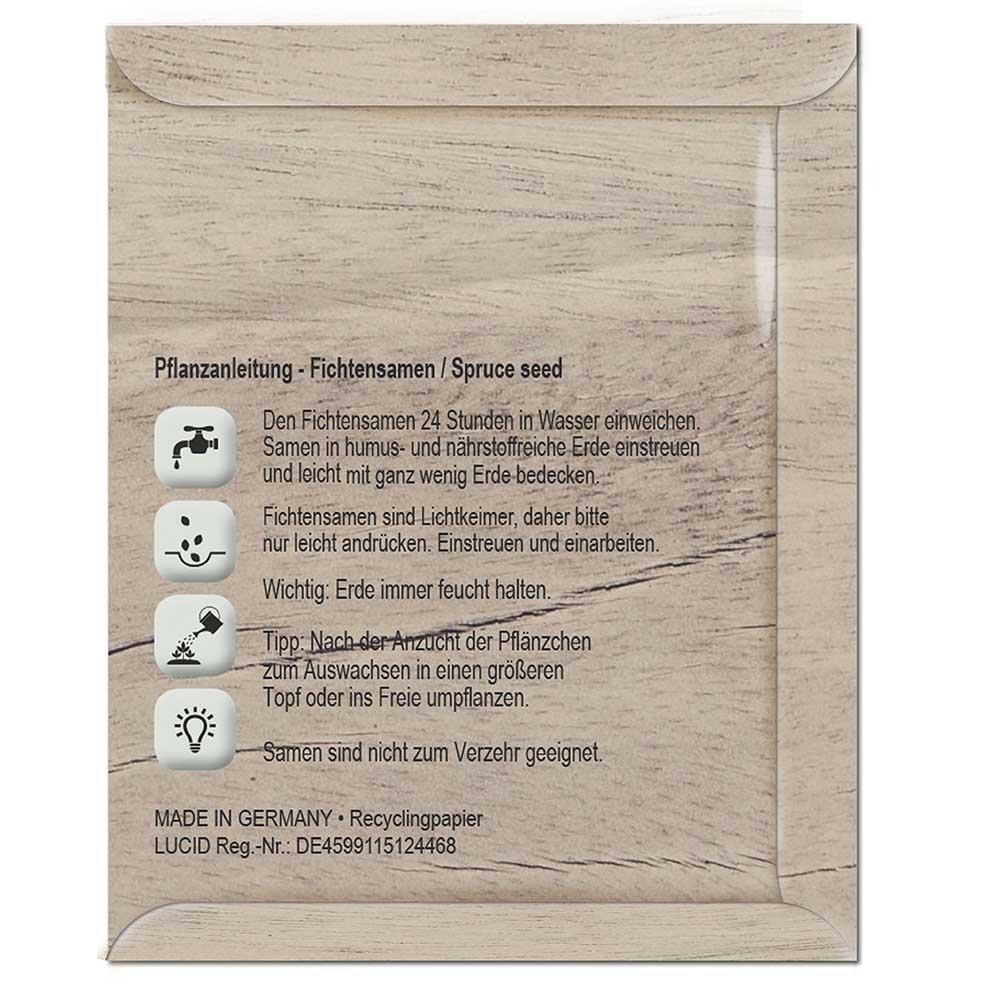 Samentütchen - Standardmotiv  - Fichte