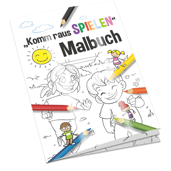 Malbuch / Mal-Set A6 - Komm-raus-spielen