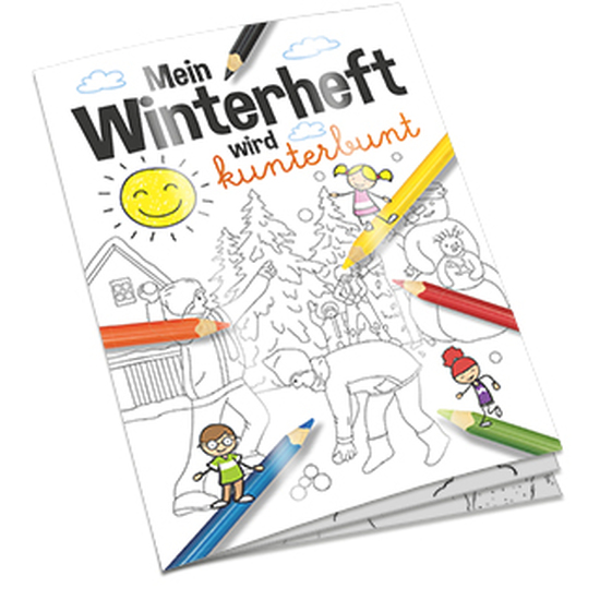 Malbuch / Mal-Set A6 - Winter