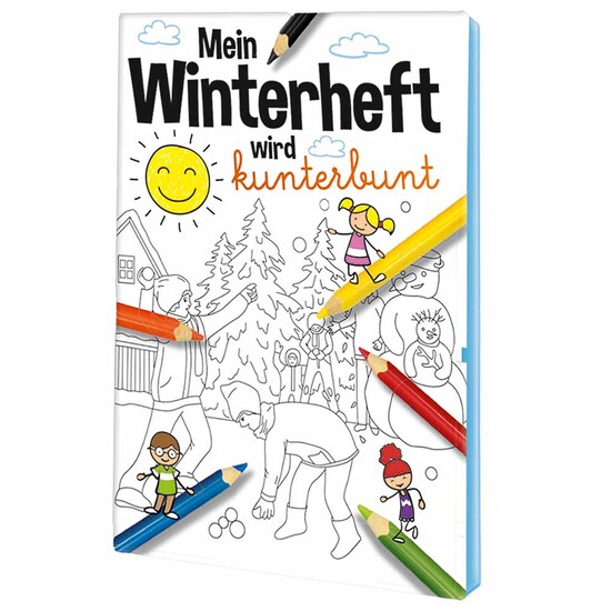 Malbuch / Mal-Set A6 - Winter - Malset neutral