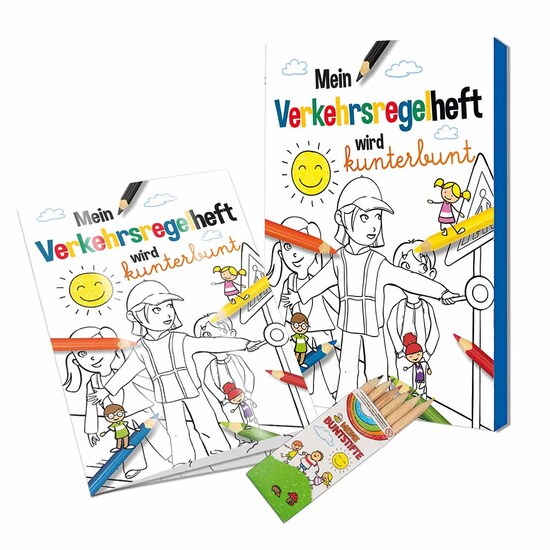 Malbuch / Mal-Set A6 - Verkehr - Malset neutral