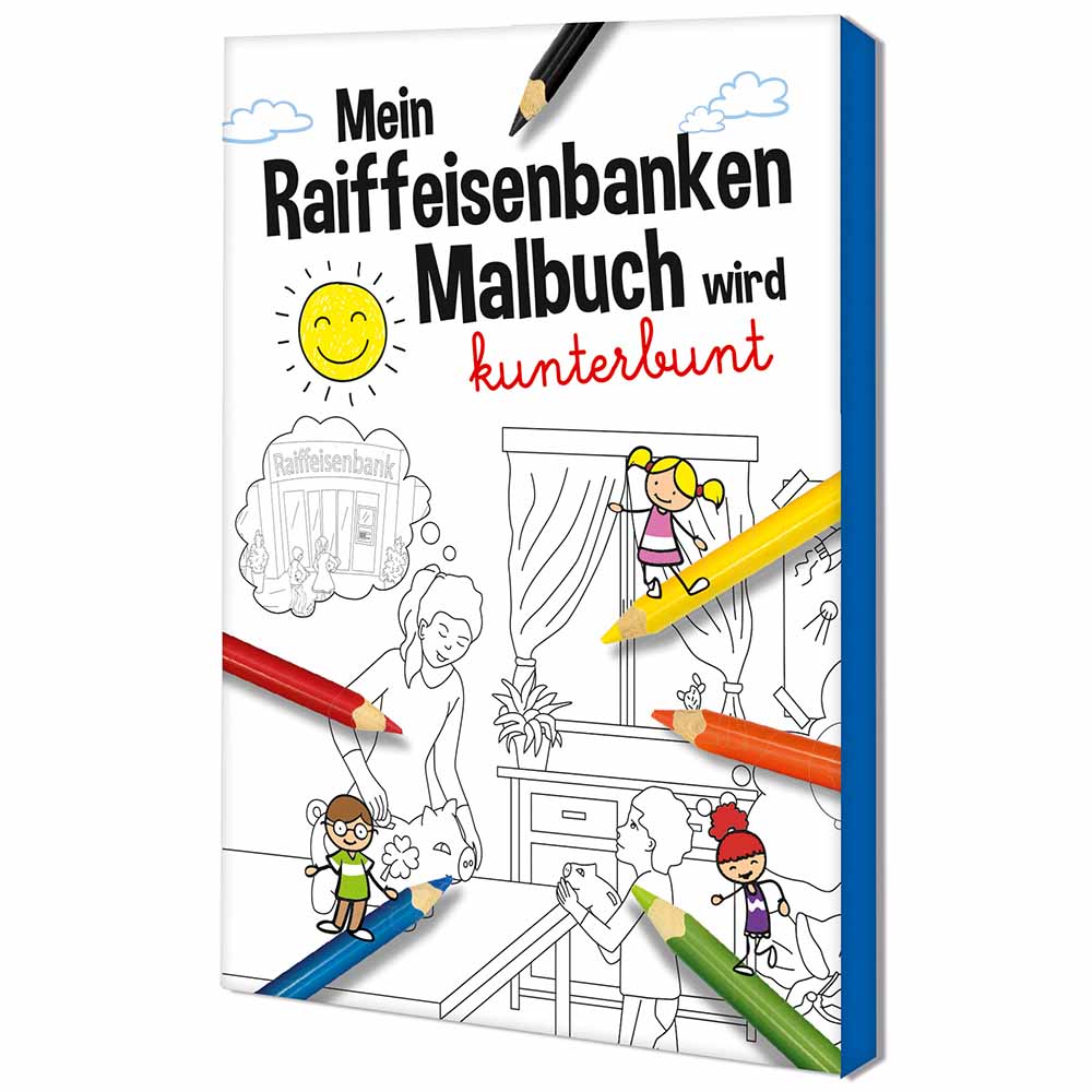 Malbuch / Mal-Set A6 - Raiffeisenbanken - Malset neutral