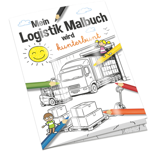 Malbuch / Mal-Set A6 - Logistik