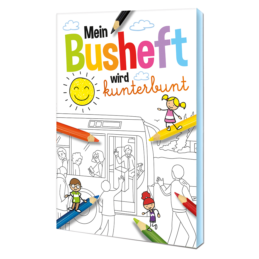Malbuch / Mal-Set A6 - Bus