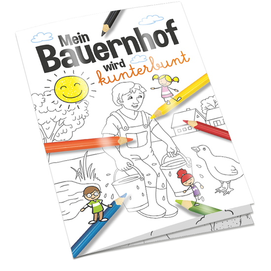 Malbuch / Mal-Set A6 - Bauernhof