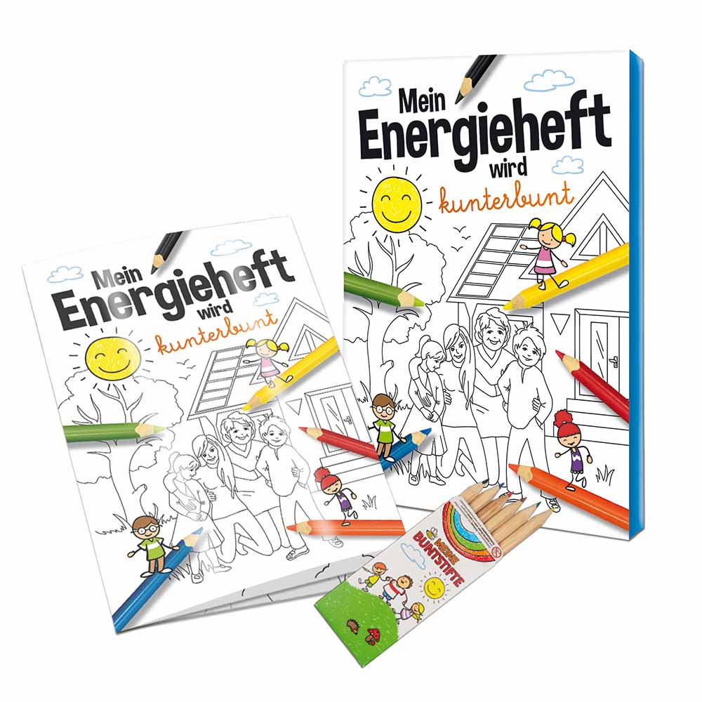 Malbuch / Mal-Set A6 - Energie - Malset neutral