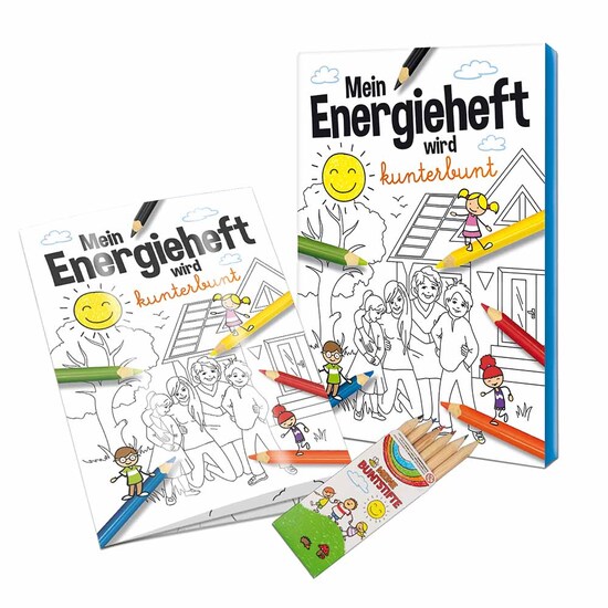 Malbuch / Mal-Set A6 - Energie - Malset neutral
