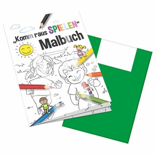 Malbuch / Mal-Set A6 - Komm-raus-spielen - Malbuch neutral