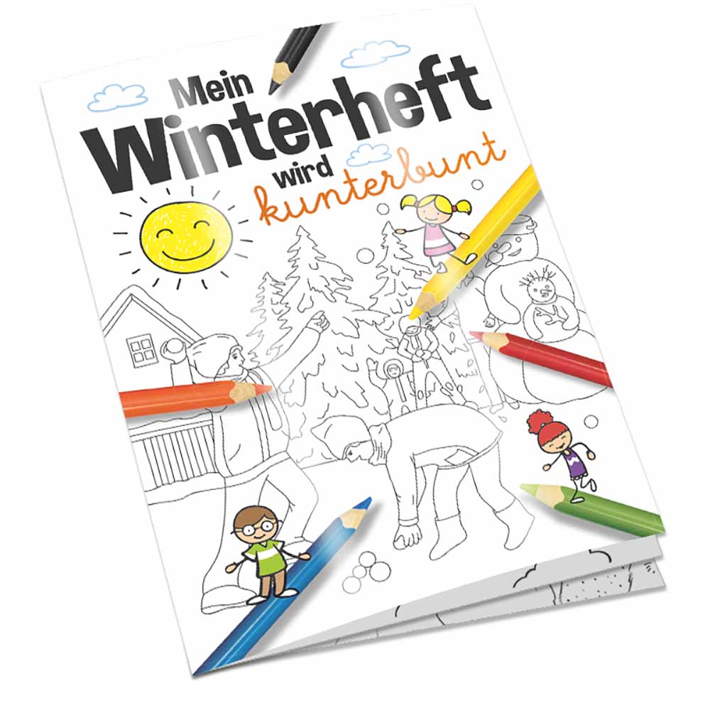 Malbuch / Mal-Set A6 - Winter - Malbuch neutral