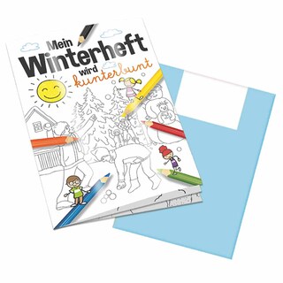 Malbuch / Mal-Set A6 - Winter - Malbuch neutral