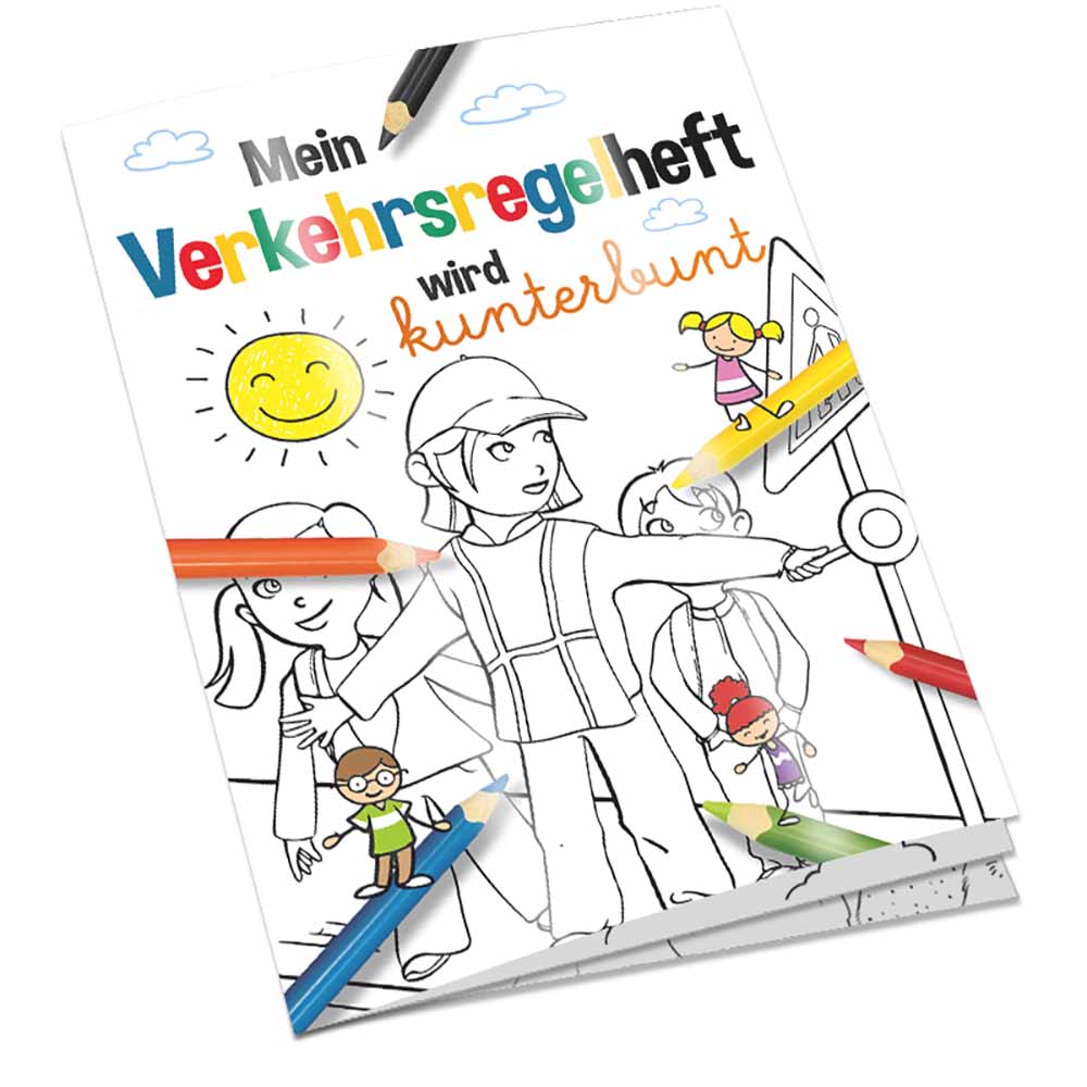 Malbuch / Mal-Set A6 - Verkehr - Malbuch neutral