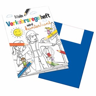 Malbuch / Mal-Set A6 - Verkehr - Malbuch neutral