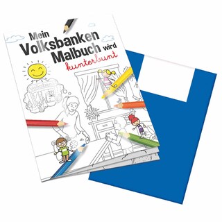 Malbuch / Mal-Set A6 - Volksbanken - Malbuch neutral