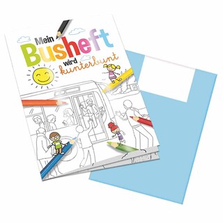 Malbuch / Mal-Set A6 - Bus - Malbuch neutral