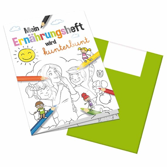 Malbuch / Mal-Set A6 - Ernährung - Malbuch neutral