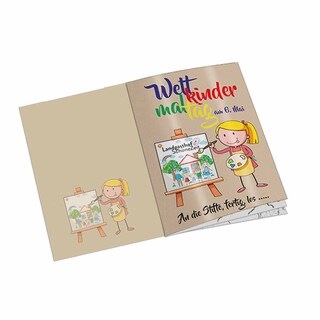 Malbuch / Mal-Set A6 - Komm-raus-spielen - Malbuch mit individueller Vorder- und Rückseite