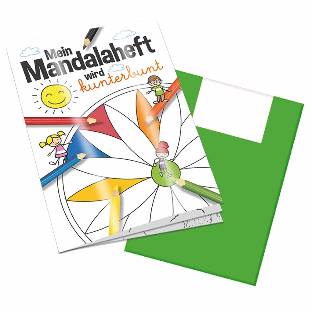 Malbuch / Mal-Set A5 - Mandala - Malbuch neutral