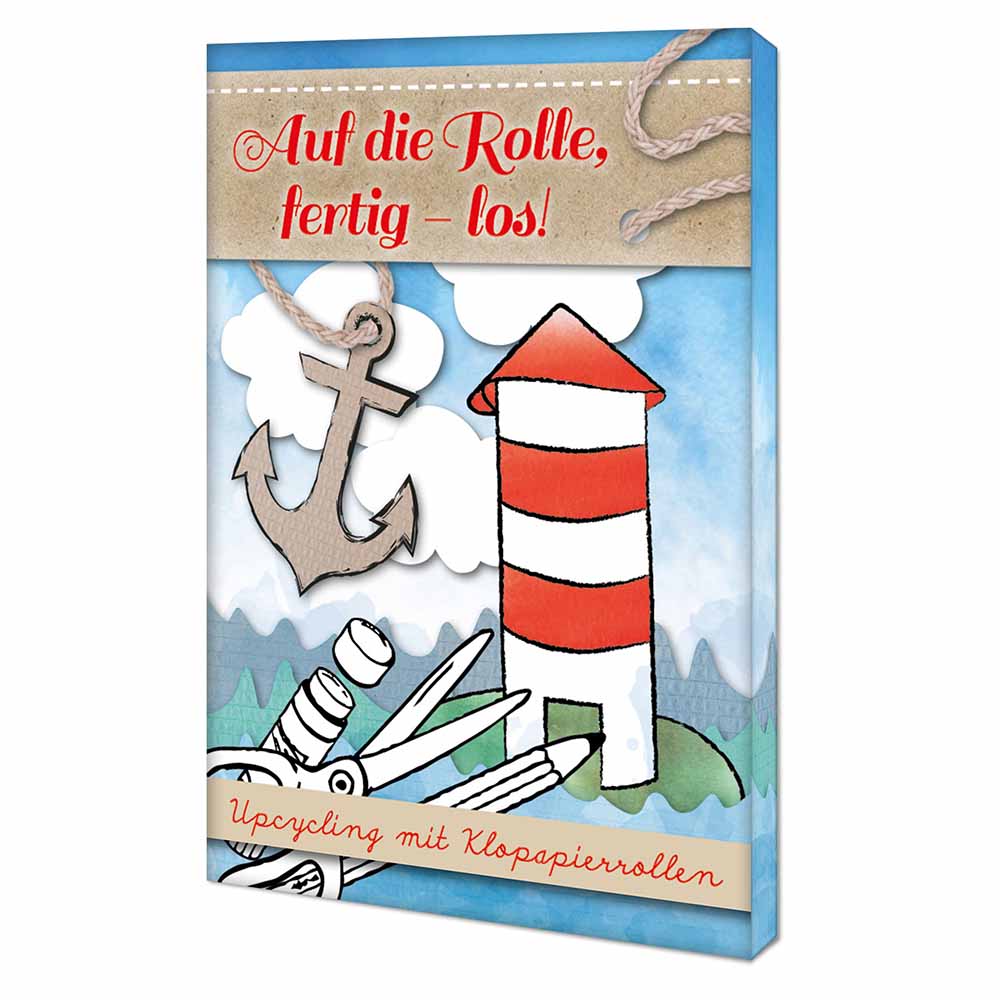 Upcycling-Set - Toilettenpapierrollen - Tampondruck 1-c