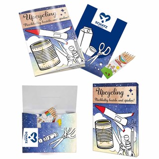 Upcycling-Set - Alltagsgegenstände - Tampondruck 1-c