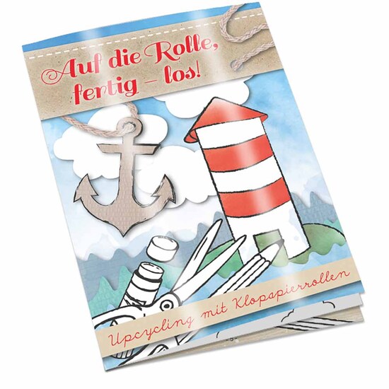 Upcycling-Set - Toilettenpapierrollen - Tampondruck 2-c