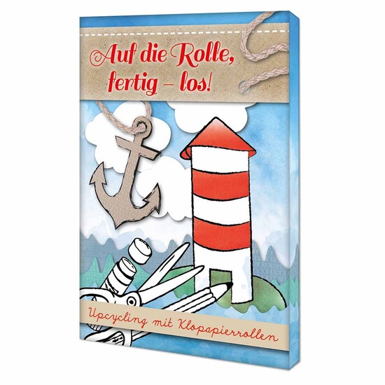 Upcycling-Set - Toilettenpapierrollen - Tampondruck 2-c