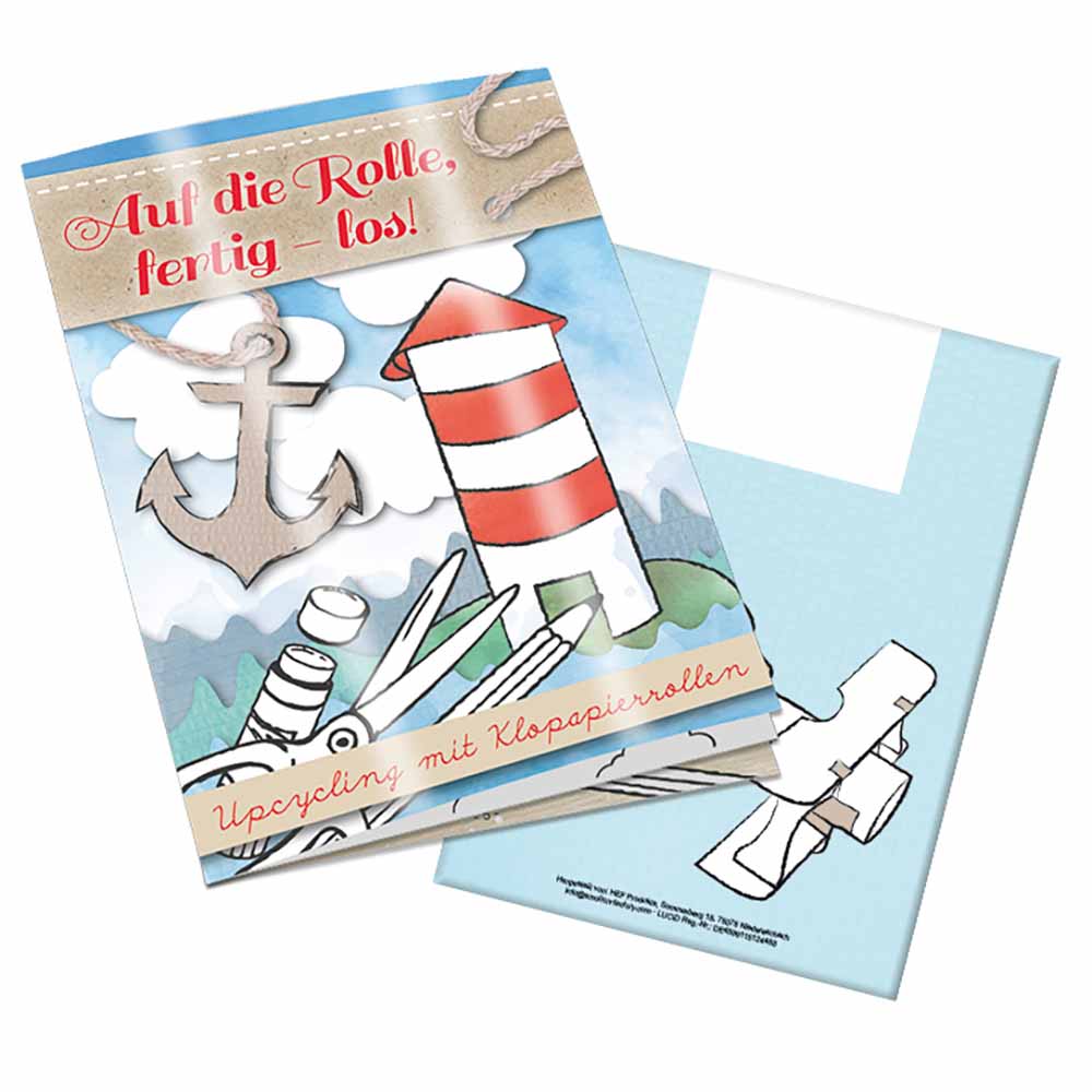 Upcycling-Heft - Toilettenpapierrollen - neutral