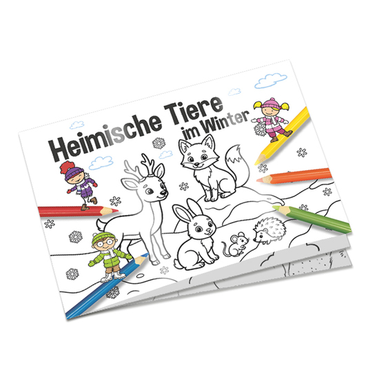 Malbuch Mini A7 - Heimische Tiere
