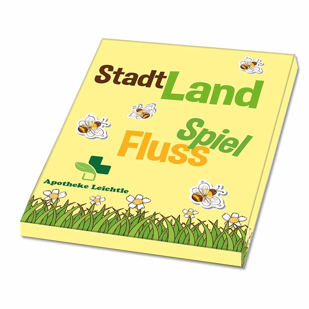 Stadt-Land-Fluss - Set - individuell - Digitaldruck 4/0-c