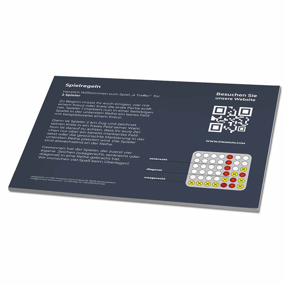 4 Treffer - Block - individuell - Digitaldruck 4/0-c
