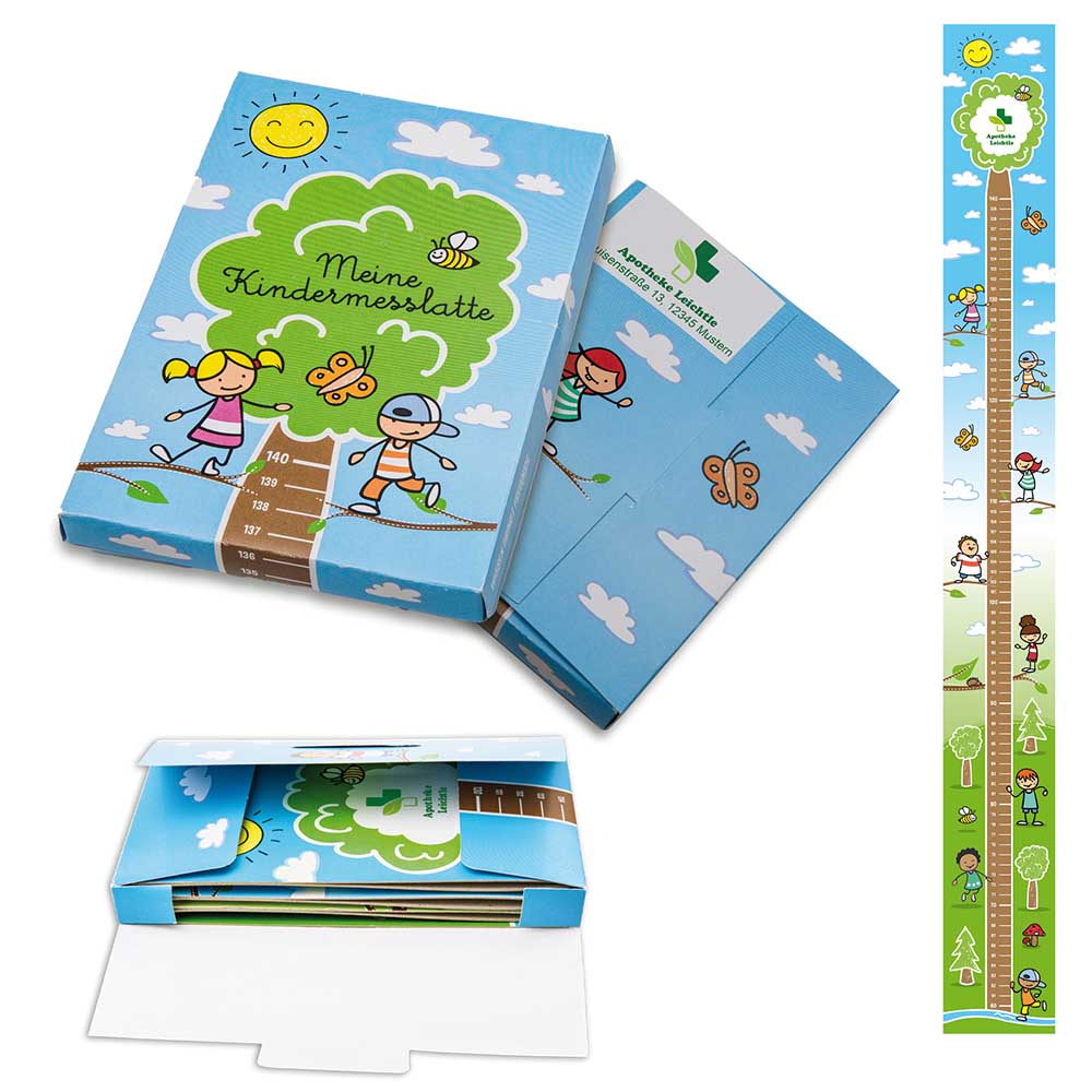 Kindermesslatte - Standard mit 2-c Logoeindruck