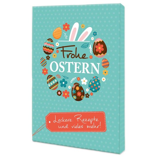 Rezeptbuch-Set "Ostern" - Eierfarben-Set mit 1-c Logoeindruck