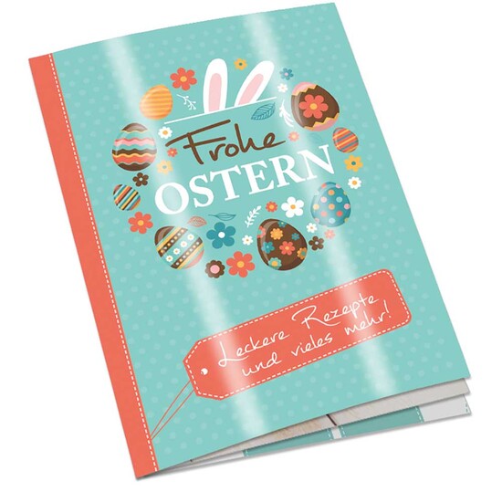 Rezeptbuch-Set "Ostern" - Eierfarben-Set mit 2-c Logoeindruck