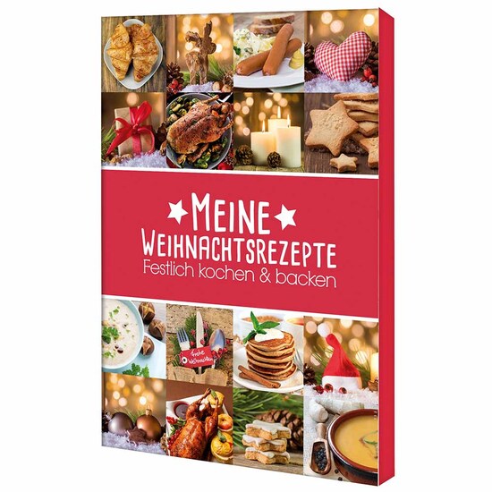 Rezeptbuch-Set "Weihnachten" - Set mit 1-c Logoeindruck