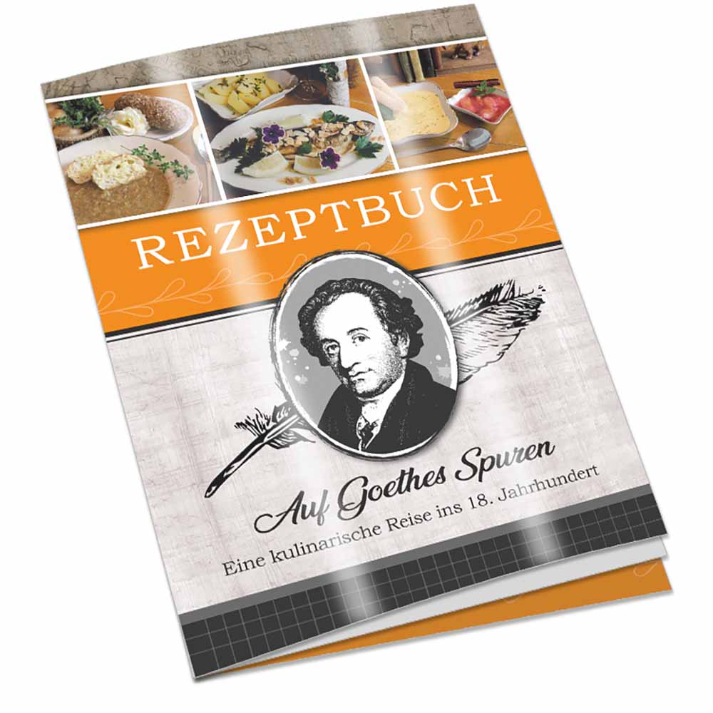 Rezeptbuch-Set "Auf Goethes Spuren" - Set mit 2-c Logoeindruck