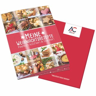 Rezeptbuch-Set "Weihnachten" - Rezeptbuch mit 2-c Logoeindruck
