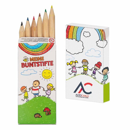 Buntstiftbox - Standard mit 2-c Logoeindruck