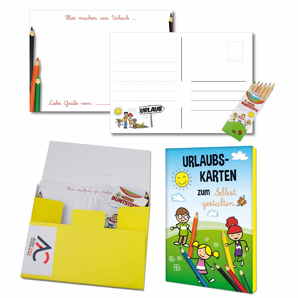 Postkarten-Set - Standard mit 2-c Logoeindruck