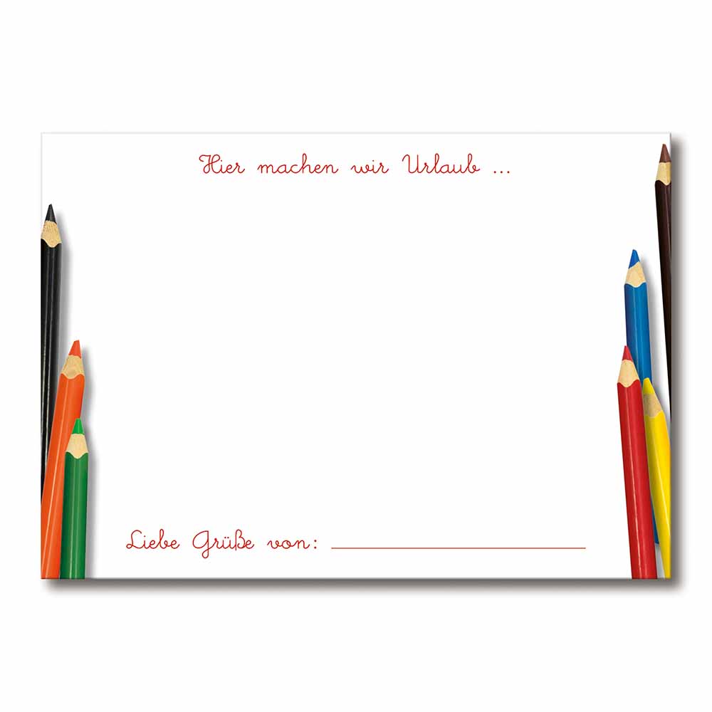 Postkarten-Set - Standard mit 2-c Logoeindruck