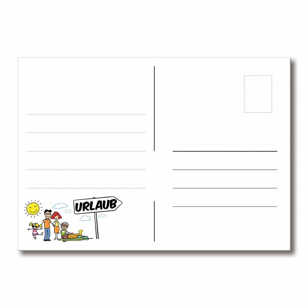 Postkarten-Set - Standard mit 2-c Logoeindruck