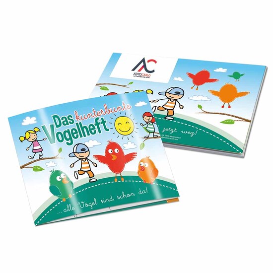 Wissen-Set „Das Vogelheft“ - Heft - mit 2-c Logoeindruck