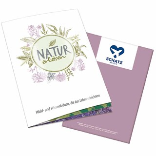 Themen-Set „Natur erleben“ - Heft - mit 1-c Logoeindruck