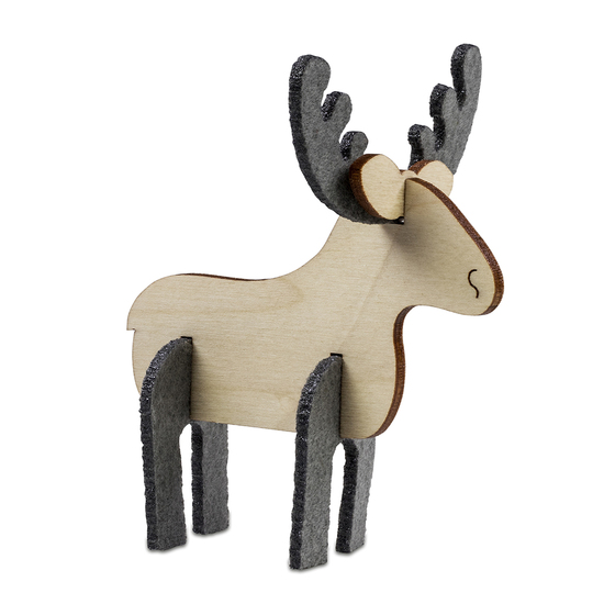 Steckfiguren-Karte Filz - Standardmotiv