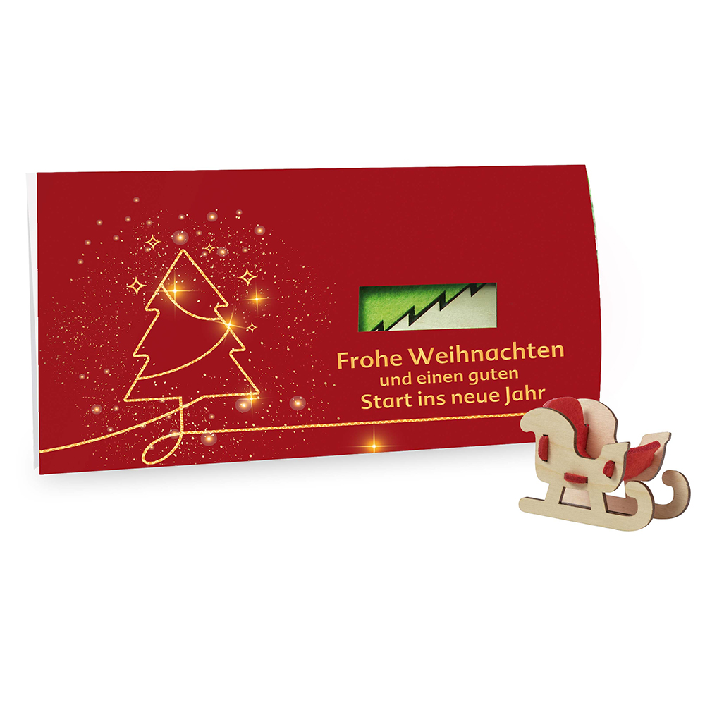 Steckfiguren-Karte Filz - Standardmotiv