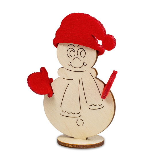 Steckfiguren-Karte Filz - Standardmotiv