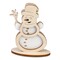 Steckfiguren-Karte Filz Premium - Schneemann Premium 4/4-c