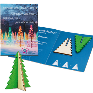 Steckfiguren-Karte Mini - Baum