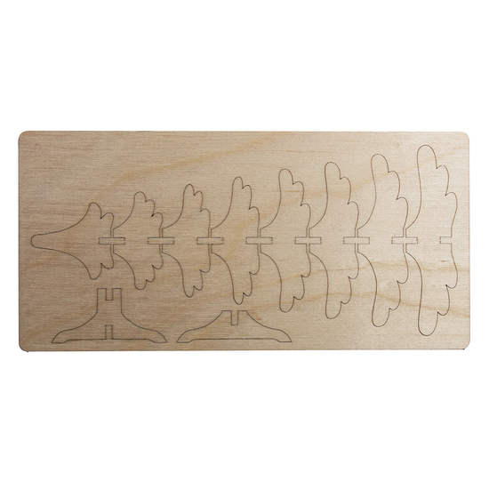 3D Holzpuzzle-Karte